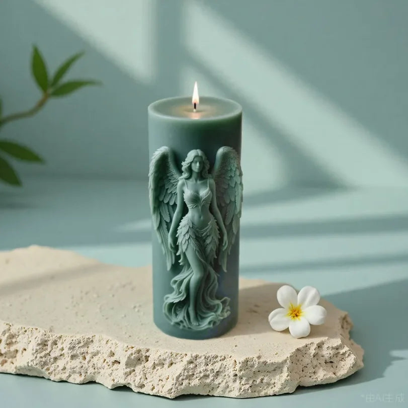 Angel Wings Silicone Candle Mold – DIY Resin & Gypsum Sculpture