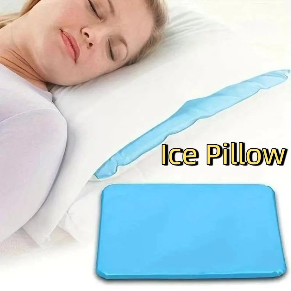 Refillable Ice Cooling Pillow Insert | PVC Cool Sleep Mat