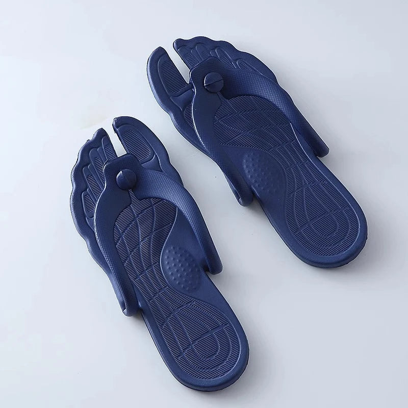 Women's Foldable Travel Slippers | EVA Flip Flops Hotel & Beach