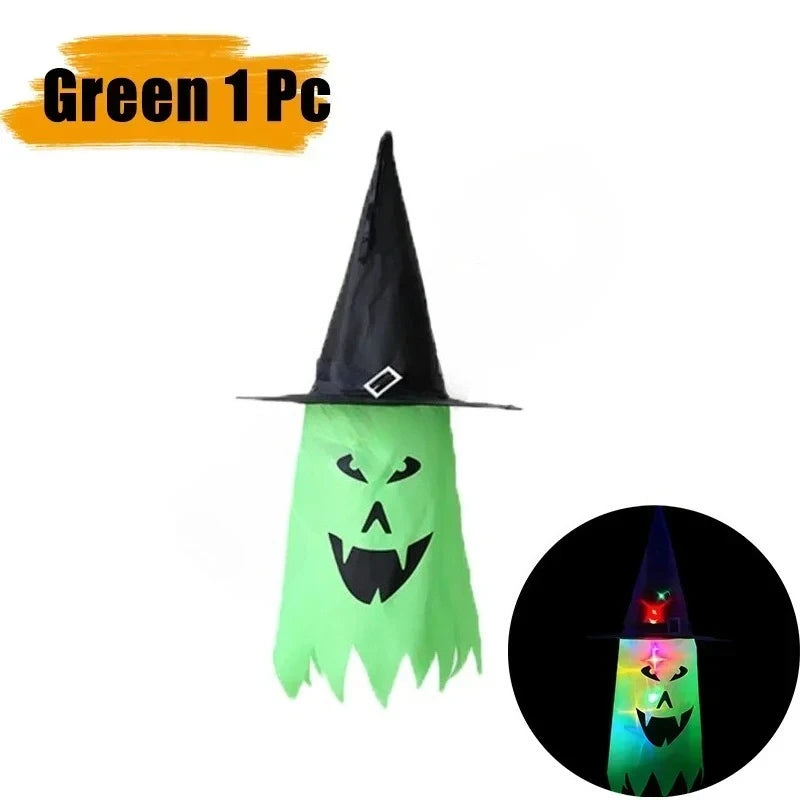 LED Light-Up Witch Hat | Halloween Glow Cosplay Costume