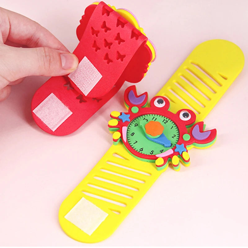 Children's Creative DIY EVA Watch Material Kits Kindergarten Early