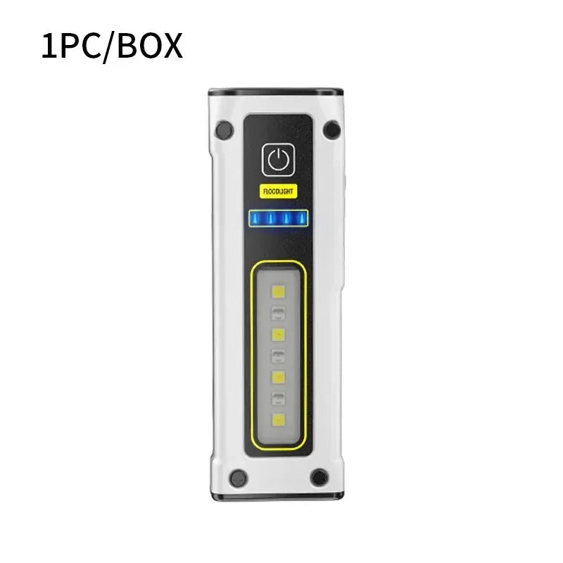 5-in-1 LED Flashlight SOS Alarm, Magnet & Power Bank Keychain