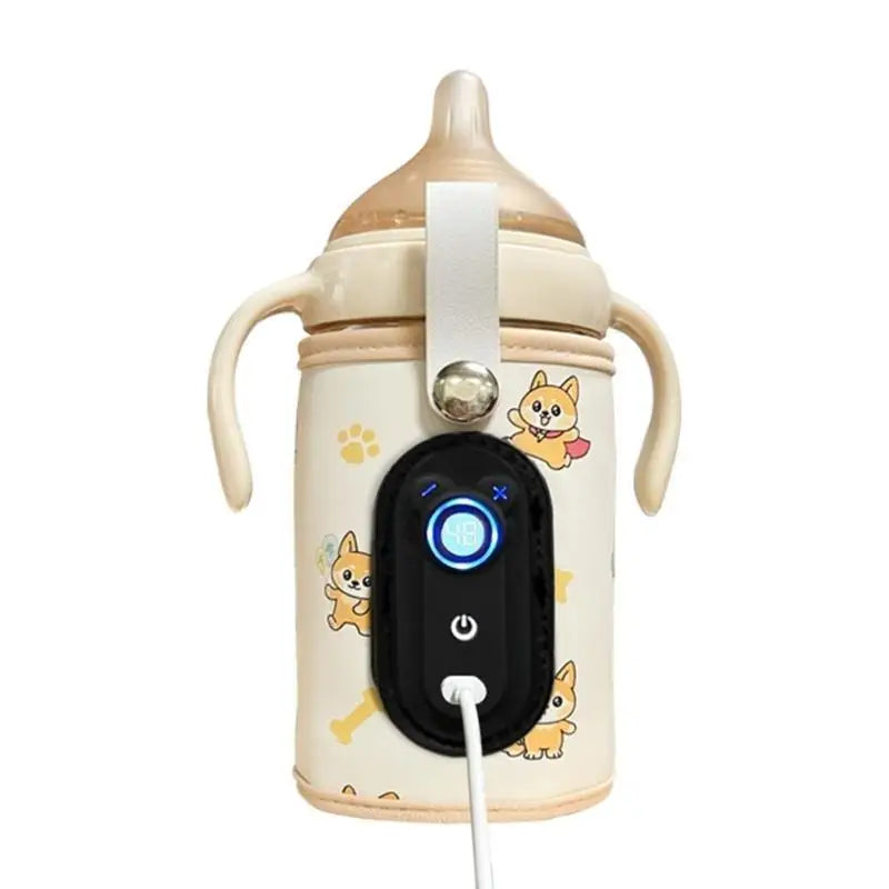 USB Portable Baby Bottle Warmer | 21 Temps, LCD, Travel-Ready