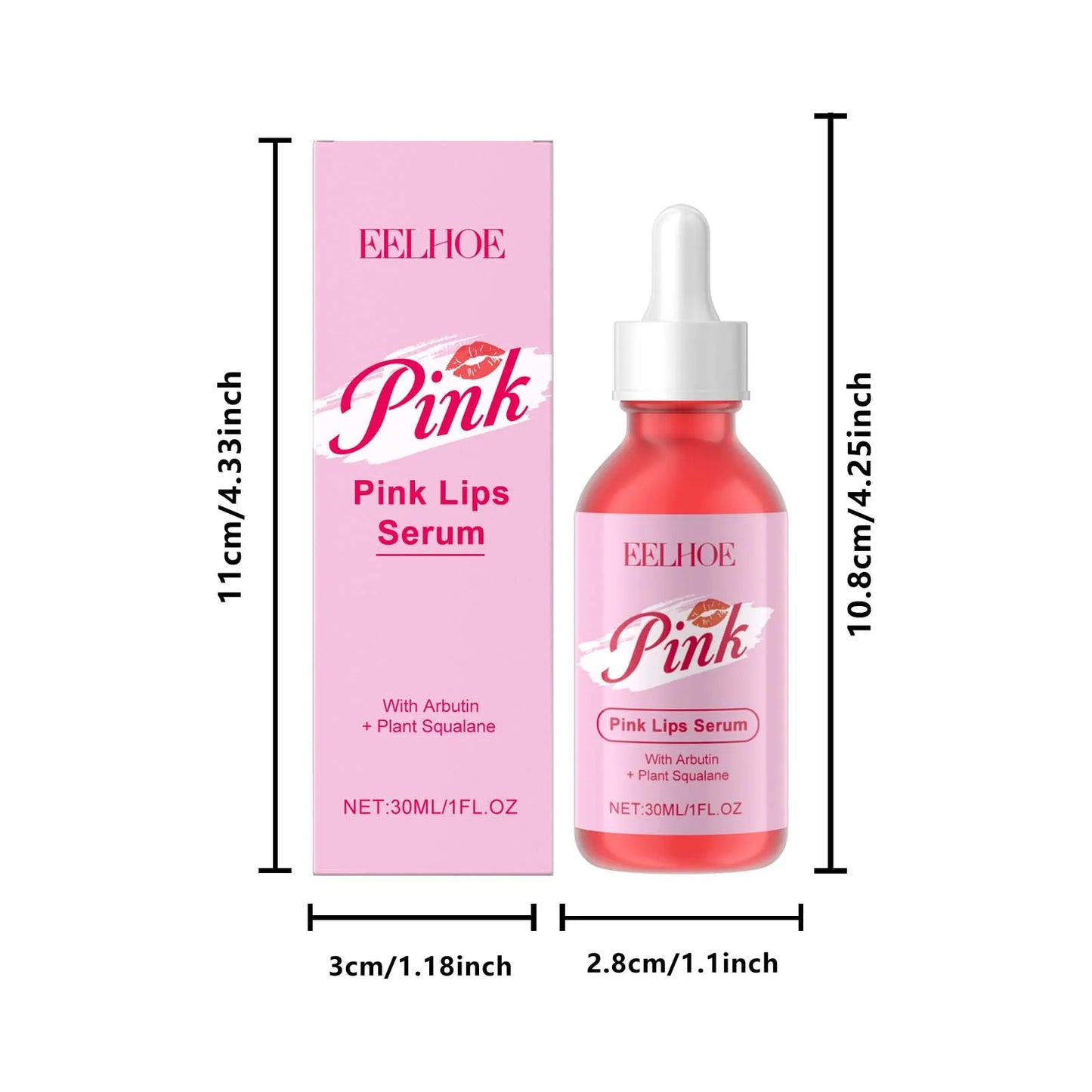 Pink Lip Brightening Serum – Lighten, Plump & Hydrate Lips