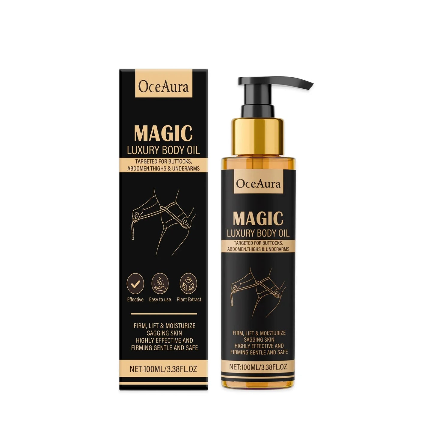 OceAura Firming Body Oil – Moisturizing, Smoothing & Brightening