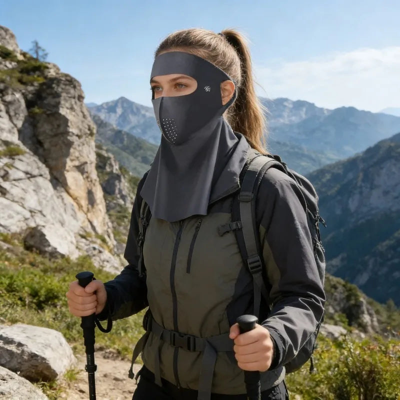 UPF50+ Ice Silk Sun Protection Face Mask & Neck Scarf