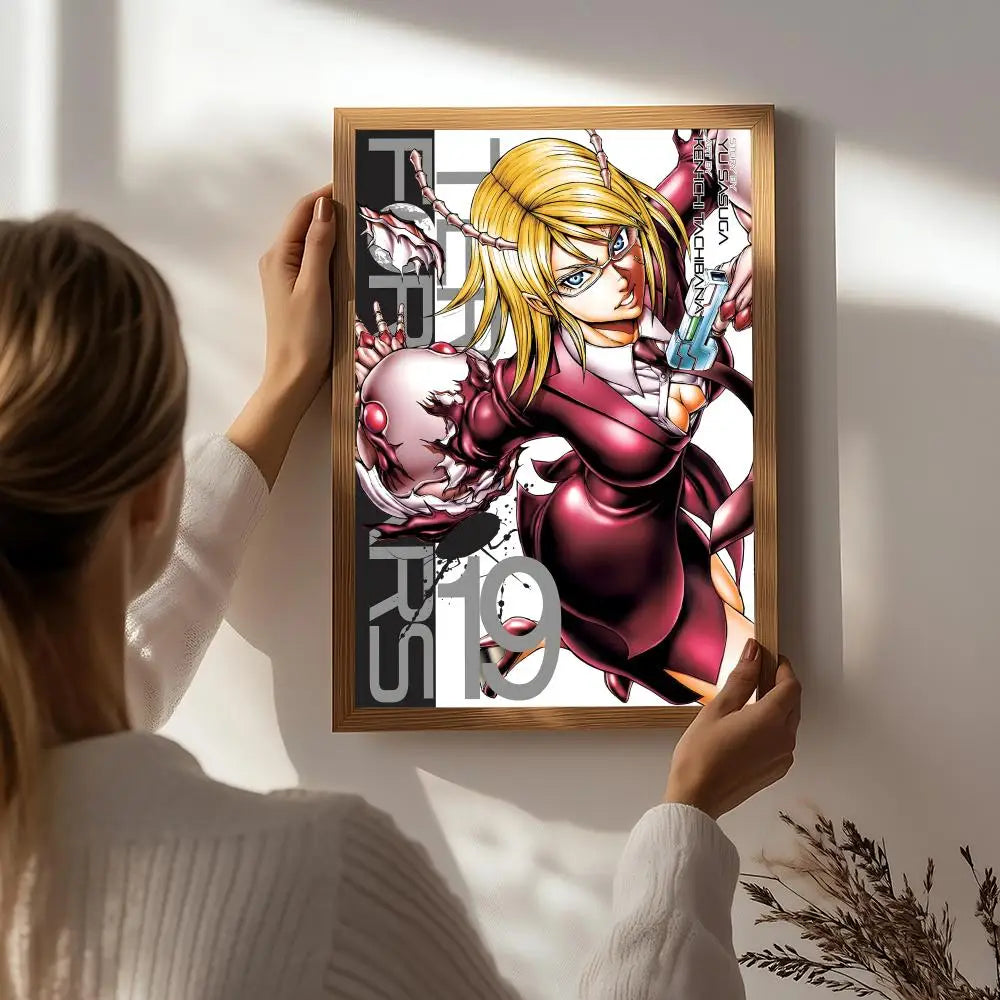Terra Formars Anime Poster – HD Waterproof Self-Adhesive Wall Art Anime Wall Poster Peaceful Pleasures Health and Wellness White1 40X50cmNoframe