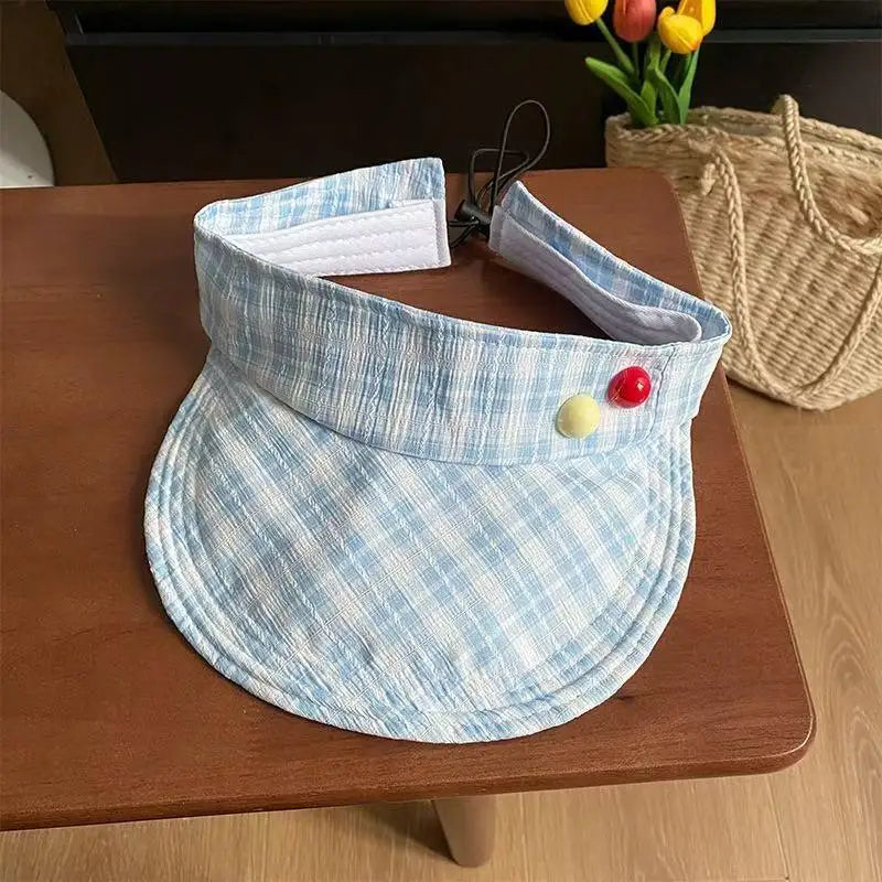 Women's Adjustable UV Sun Visor Hat – Knit Cap 6 Colors