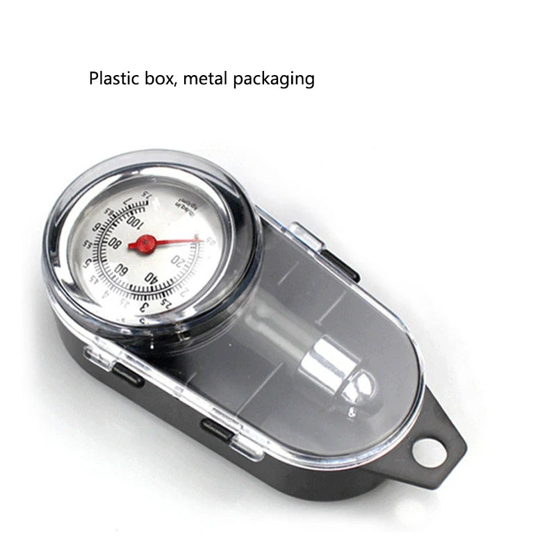 Tire Pressure Gauge Multi-functional Tire Pressure Gauge Mechanical High-precision Automotive Tire Pressure Gauge Box Peaceful Pleasures Health and Wellness