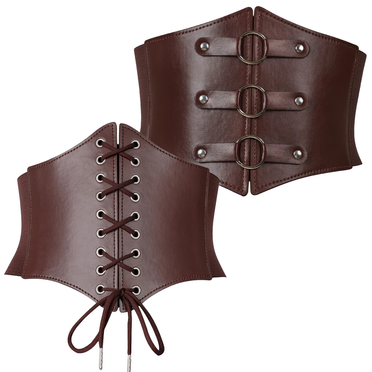 Corset Belt Bandage Wide Pu Leather Girdle Slimming Body Women