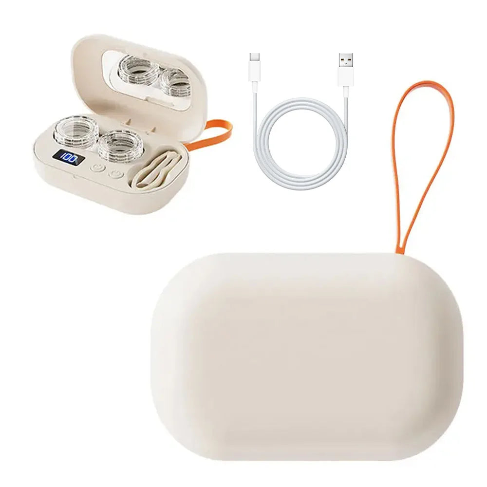 URGGU Ultrasonic Contact Lens Cleaner | USB-C Rechargeable