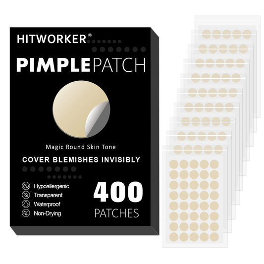 Invisible Waterproof Hydrocolloid Acne Patches – All Skin Types Acne Patch Peaceful Pleasures Health and Wellness 400PCS