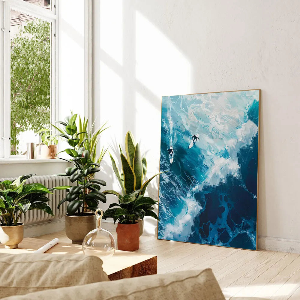 Summer Girl Swimming Pool Party Beach Ocean Boat Wall Art Print Poster Canvas Painting Picture Living Room & Home Decor Peaceful Pleasures Health and Wellness CD079 20x30cm Unframed