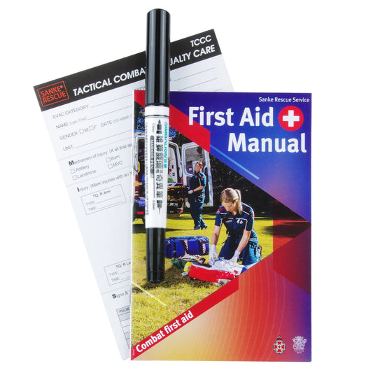 Sanke Rescue TCCC Card and Marker Injury Record Cards First Aid Manual for Tourniquet,Israeli,bandage,splint,Stop Bleeding,wound Peaceful Pleasures Health and Wellness