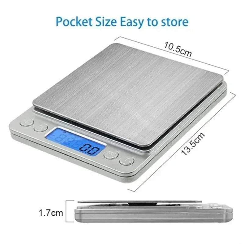 Digital Kitchen Scale Kitchen Measuring Scales Mini Pocket Precision Jewelry Electronic Balance De Cuisine Weight Gold Food Bar Peaceful Pleasures Health and Wellness
