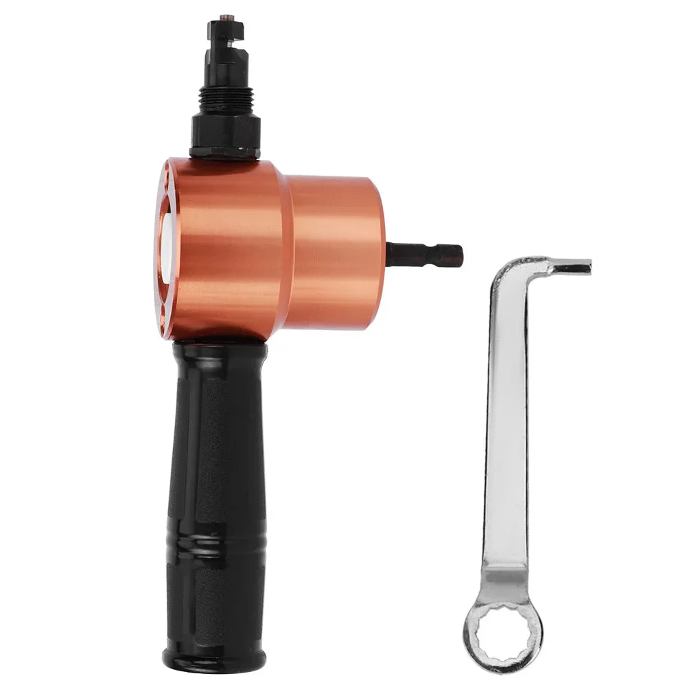 Double Headed Cutter Sheet Metal Nibbler Drill Cutting Tool Power
