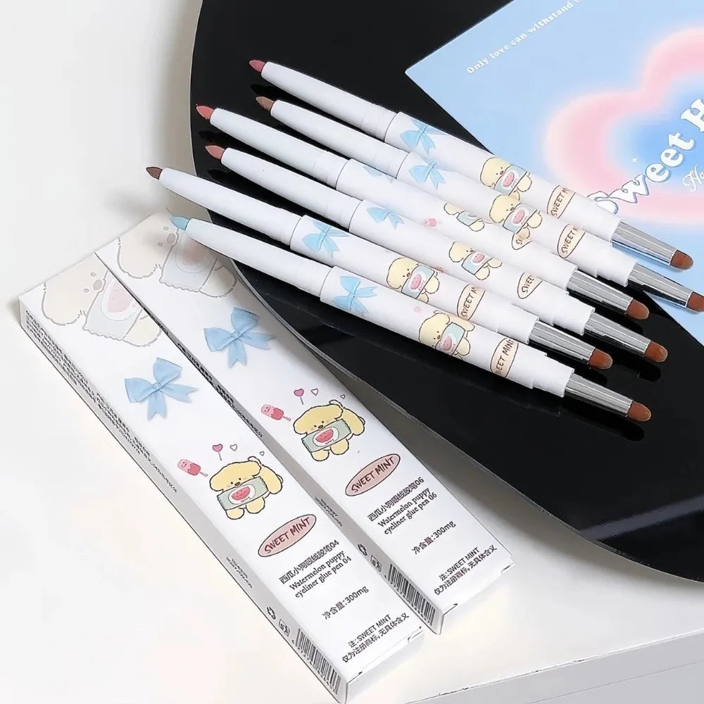 Glitter Eyeshadow Eyeliner Gel Pen – Waterproof Tea Brown
