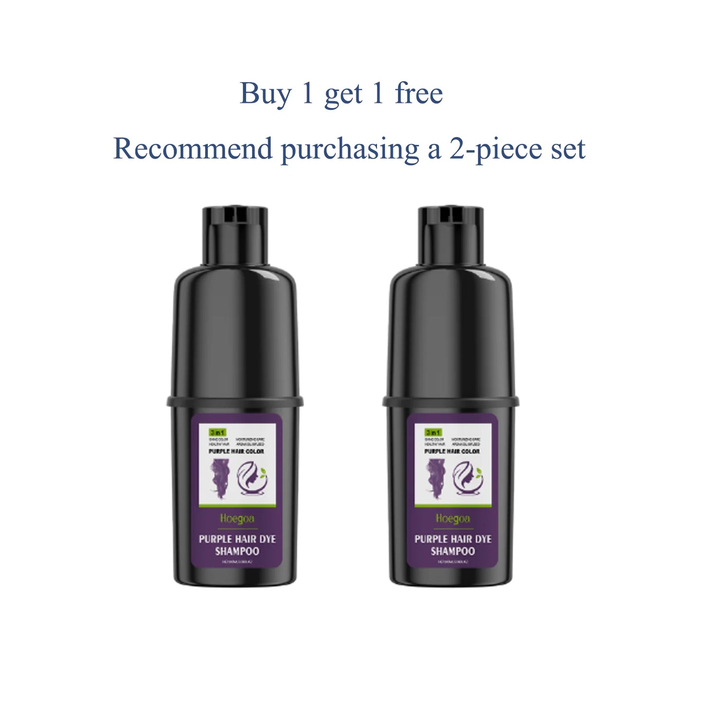 HOEGOA 100mL Purple Hair Dye Shampoo Fast Hair Dyeing Effect Easy To Use Moisturizes Hair Makes Hair Shiny Hair Color Shampoo Peaceful Pleasures Health and Wellness 100mL x2