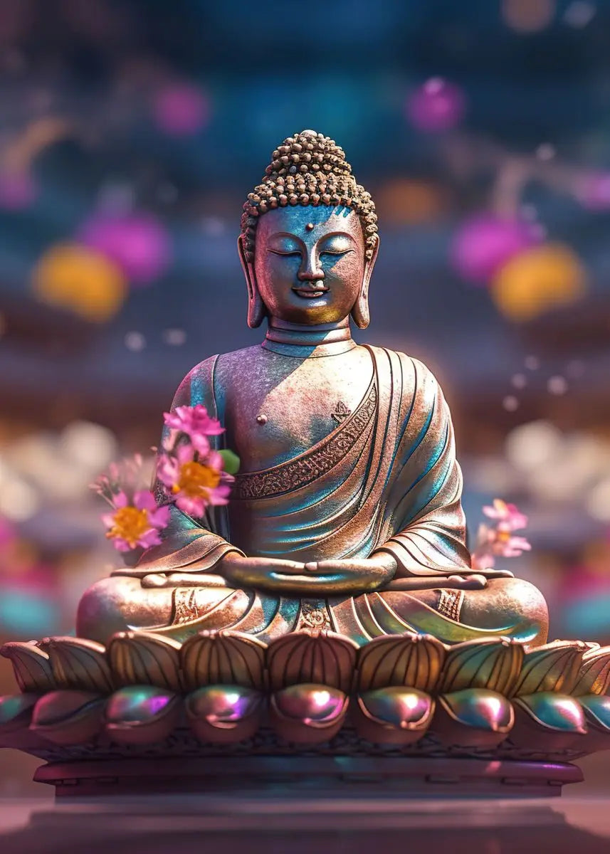 Buddha Zen Meditation Canvas Wall Art | Peaceful Nature Decor