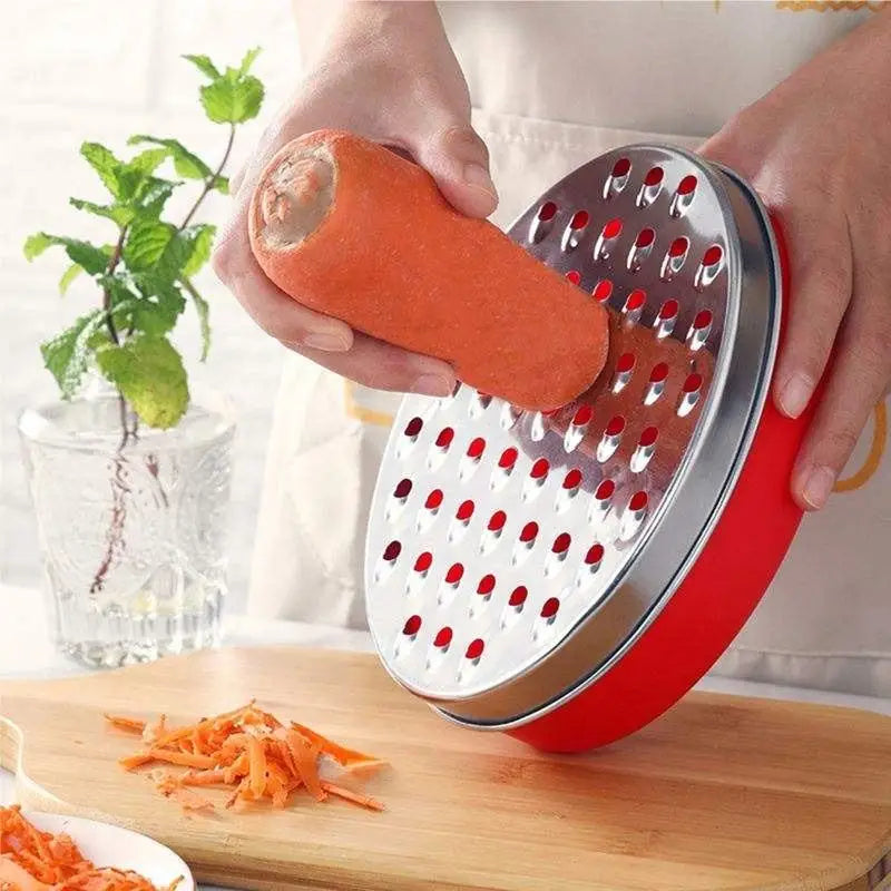 Stainless Steel Cheese Grater with Airtight Storage Container