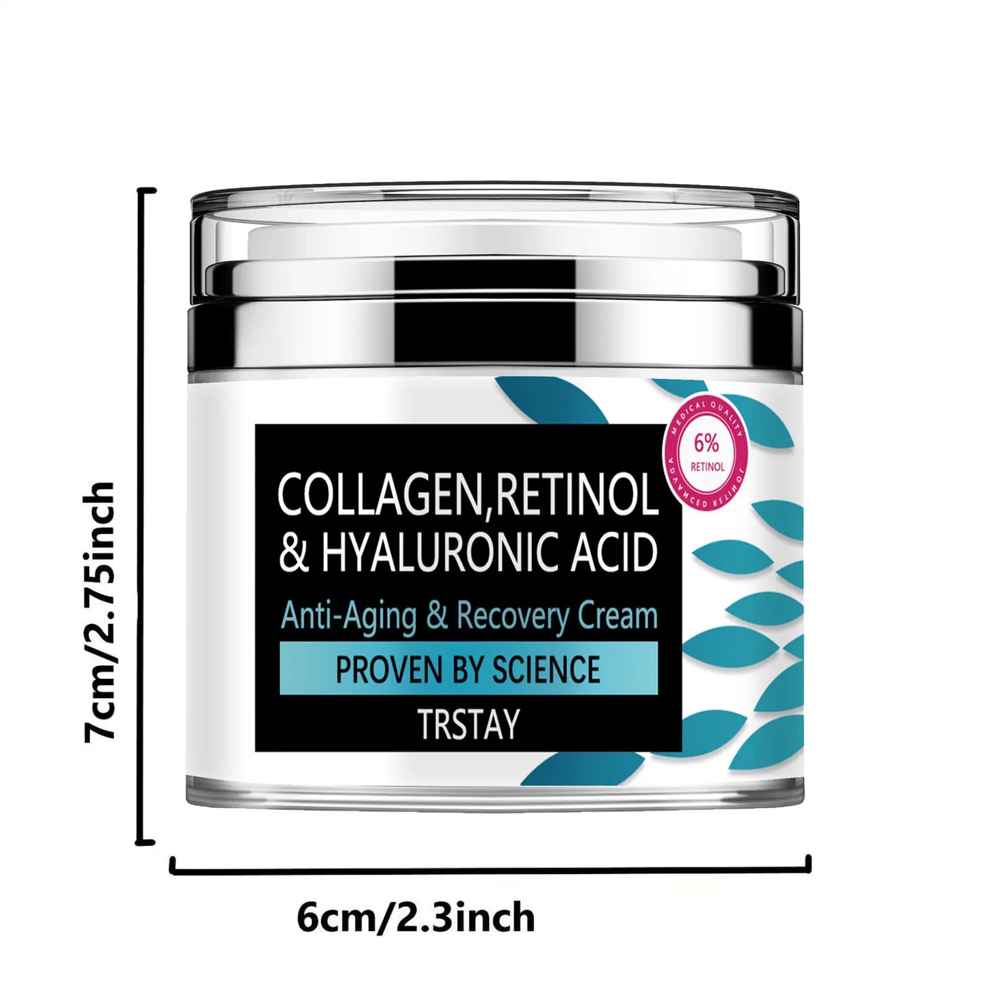 Collagen Cream for Face with Retinol and Hyaluronic Acid Peaceful Pleasures Health and Wellness
