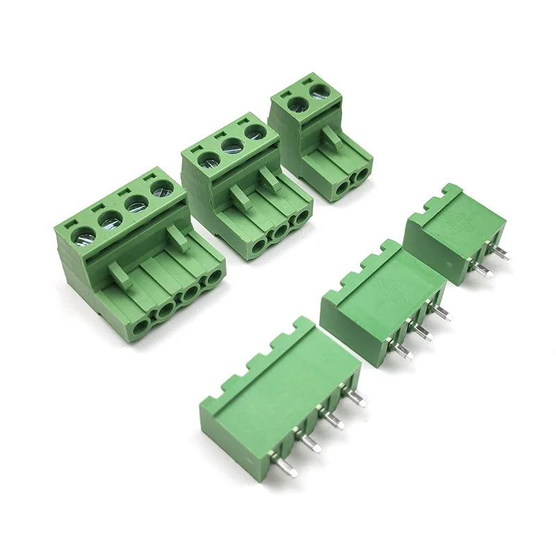 5pcs 5.08mm Pitch PCB Screw Terminal Block Connector Closed PlUG-IN Plug Socket 2EDG 2P 3P 4P 5P 6P 7P 8P 9P 10P 12P Peaceful Pleasures Health and Wellness