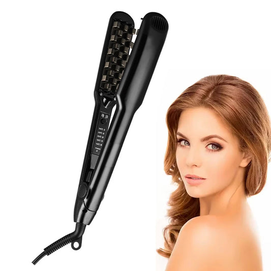 Ceramic Hair Volumizer Crimper Iron with LCD Display Hair Crimper Iron Peaceful Pleasures Health and Wellness