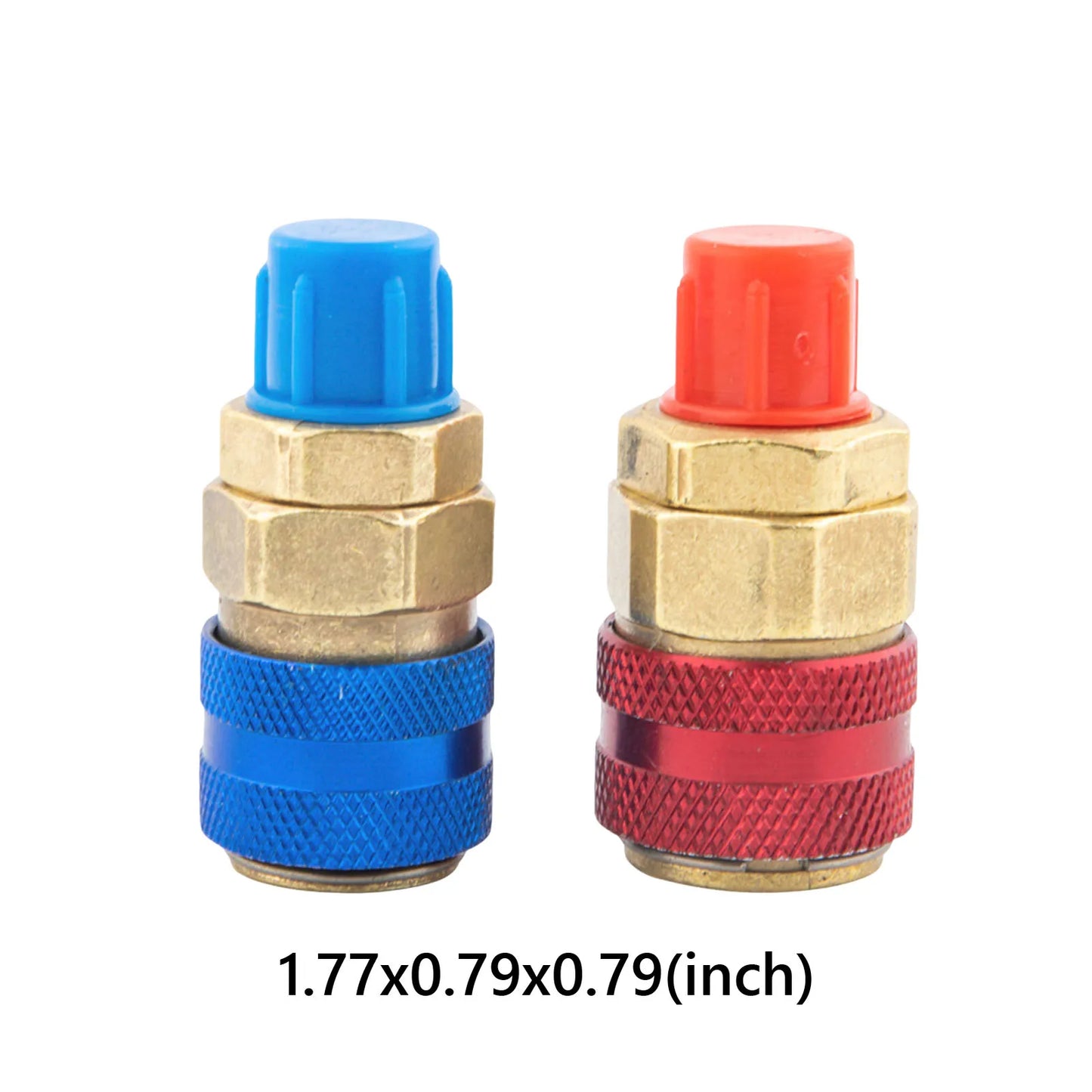 2 Pack R134A Quick Coupler Kit Compatible with Manifold Gauges Refrigerant Quick Coupler Adapter Kit for Car Air Conditioning Peaceful Pleasures Health and Wellness