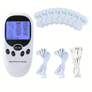 Blue Screen Digital Meridian Massager, Household Multifunctional Pulse Massager, Back and Foot Massager Peaceful Pleasures Health and Wellness