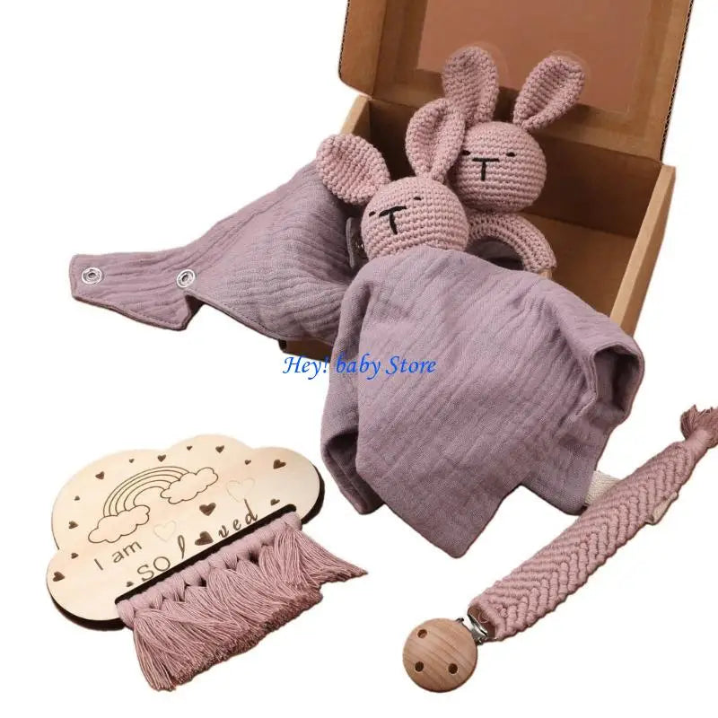 5-Piece Baby Soothing Towel & Teether Gift Set | 0–12 Months