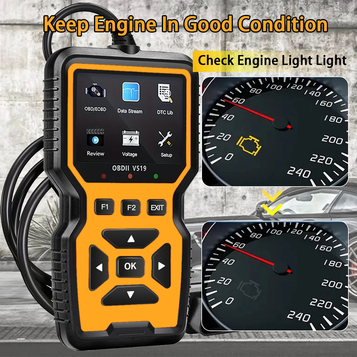 OBD2 Scanner V519 – Car Diagnostic Code Reader & Voltage Tester Peaceful Pleasures Health and Wellness