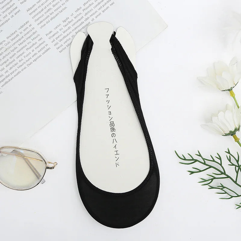 Women's Invisible No-Show Socks | Anti-Slip Ice Silk Low Cut