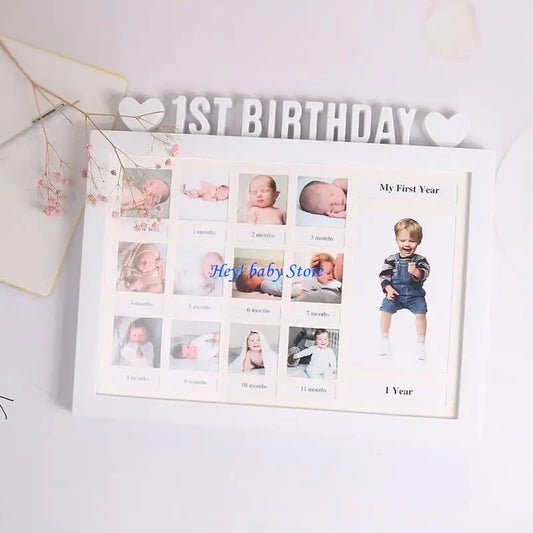 Baby First Year Photo Frame DIY 0–12 Month Milestone Gift Baby Milestone Frame Peaceful Pleasures Health and Wellness