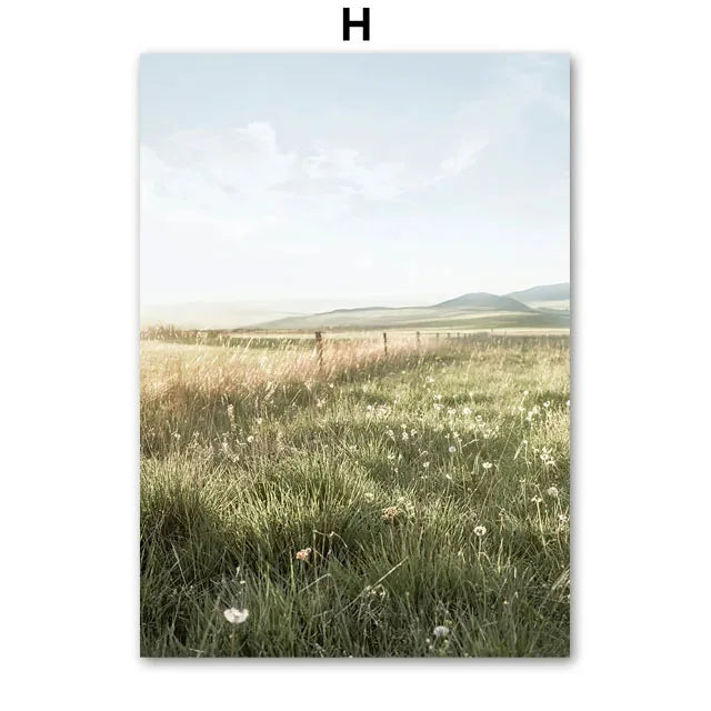 Nordic Olive Tree Canvas Wall Art | Lemon Botanical Print