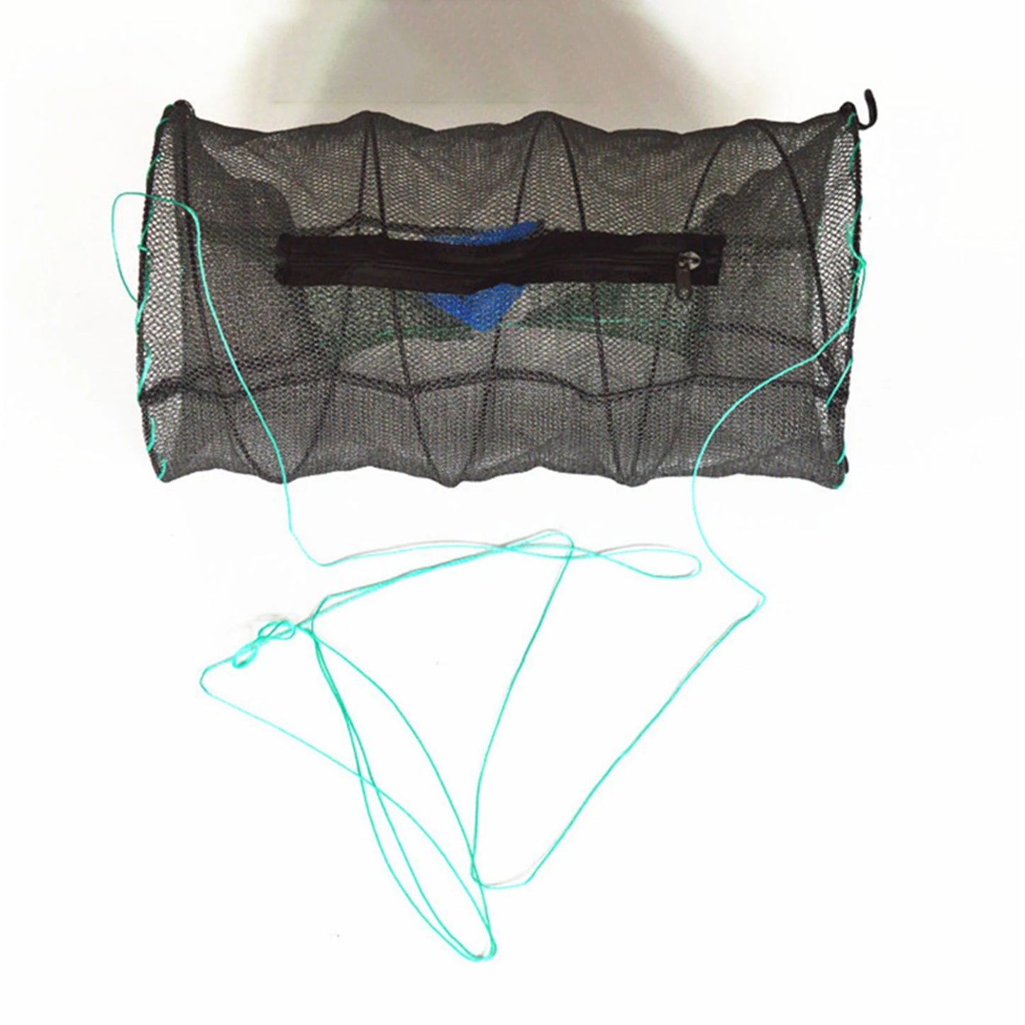 1Pcs Collapsible Steel Wire Nylon Net Fish Cage Mesh Fine Trap For Crab Shrimp And Crayfish Fishing Tackle Outdoor Enthusiasts Peaceful Pleasures Health and Wellness