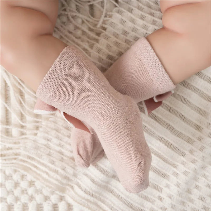 Baby Girls Cotton Bow Socks | Princess Style | Ages 0–5