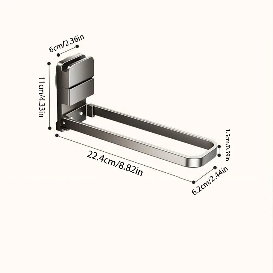 Detachable Towel Rack | Damage-Free, Space-Saving, Moisture-Resistant