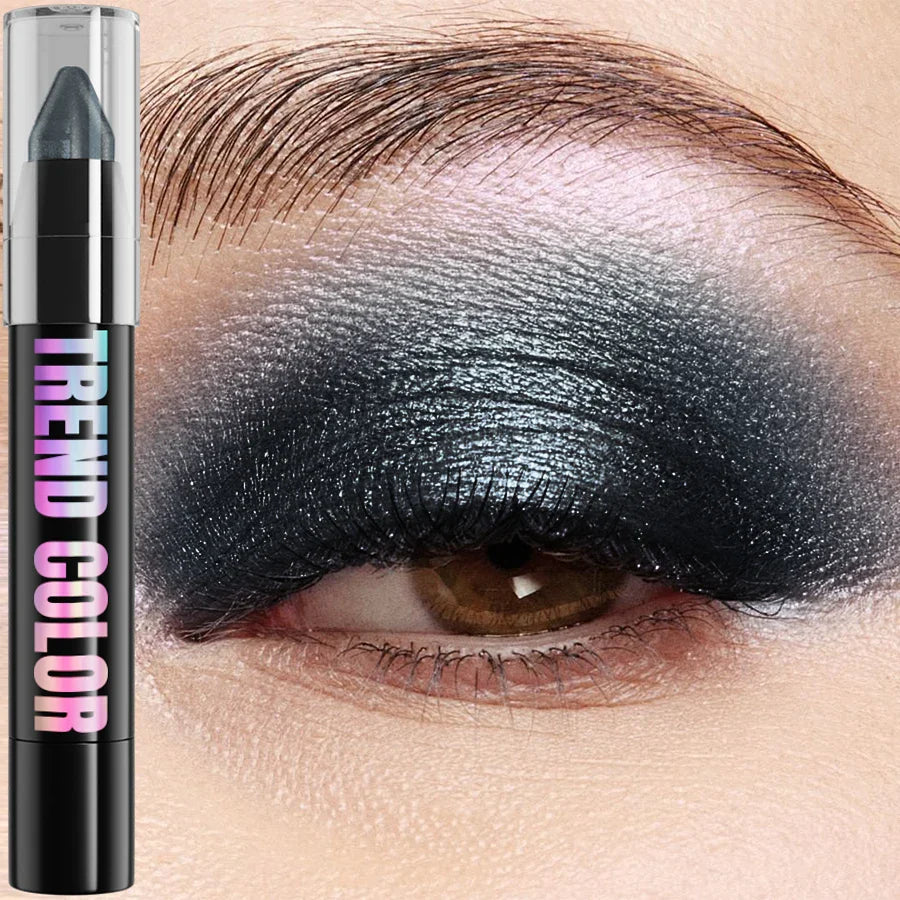 KAFURUX 24-Color Glitter Eyeshadow & Highlighter Pencil Waterproof