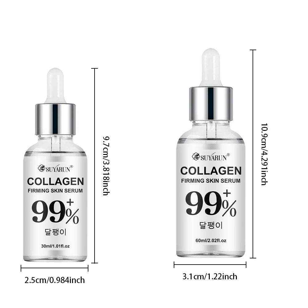 SUYARUN Collagen Firming Serum for Face - Anti-Aging & Skin Tightening Essence with Hyaluronic Acid, Fast Shipping. Peaceful Pleasures Health and Wellness