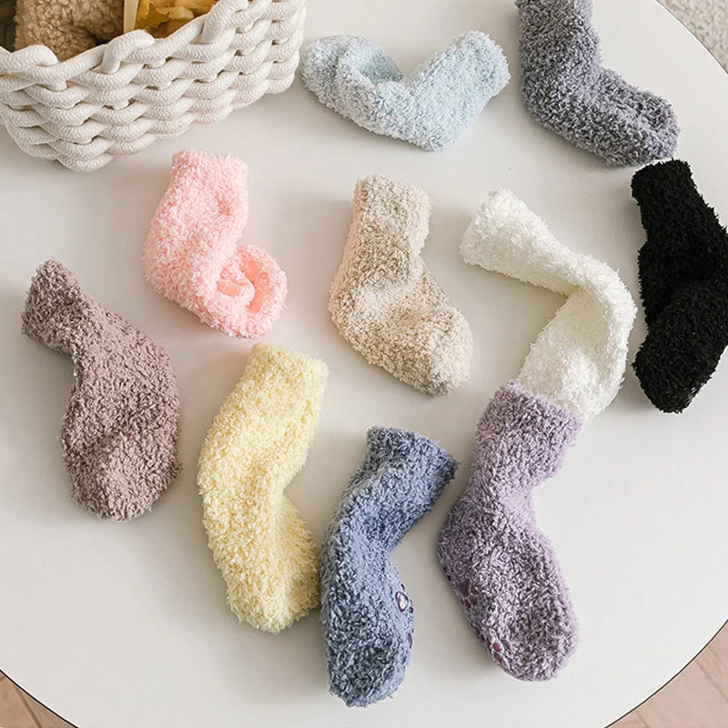Baby Toddler Winter Socks | Soft Anti-Slip Warm Kids Socks