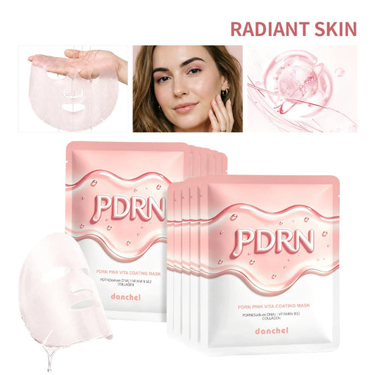 Salmon DNA PDRN Sheet Mask 10-Pack – Glass Skin Hydrating Firming Korean Sheet Mask Peaceful Pleasures Health and Wellness