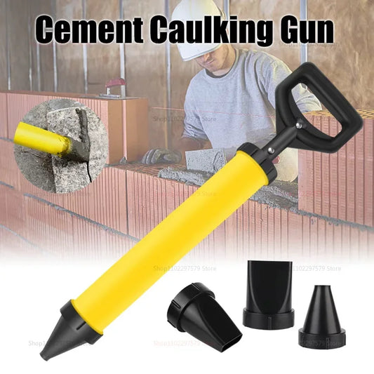 1PC Caulking Gun for Brick Pointing Mortar Filling Cement Grouting Tool with 4 Nozzles for Masonry Waterproofing and DIY Peaceful Pleasures Health and Wellness