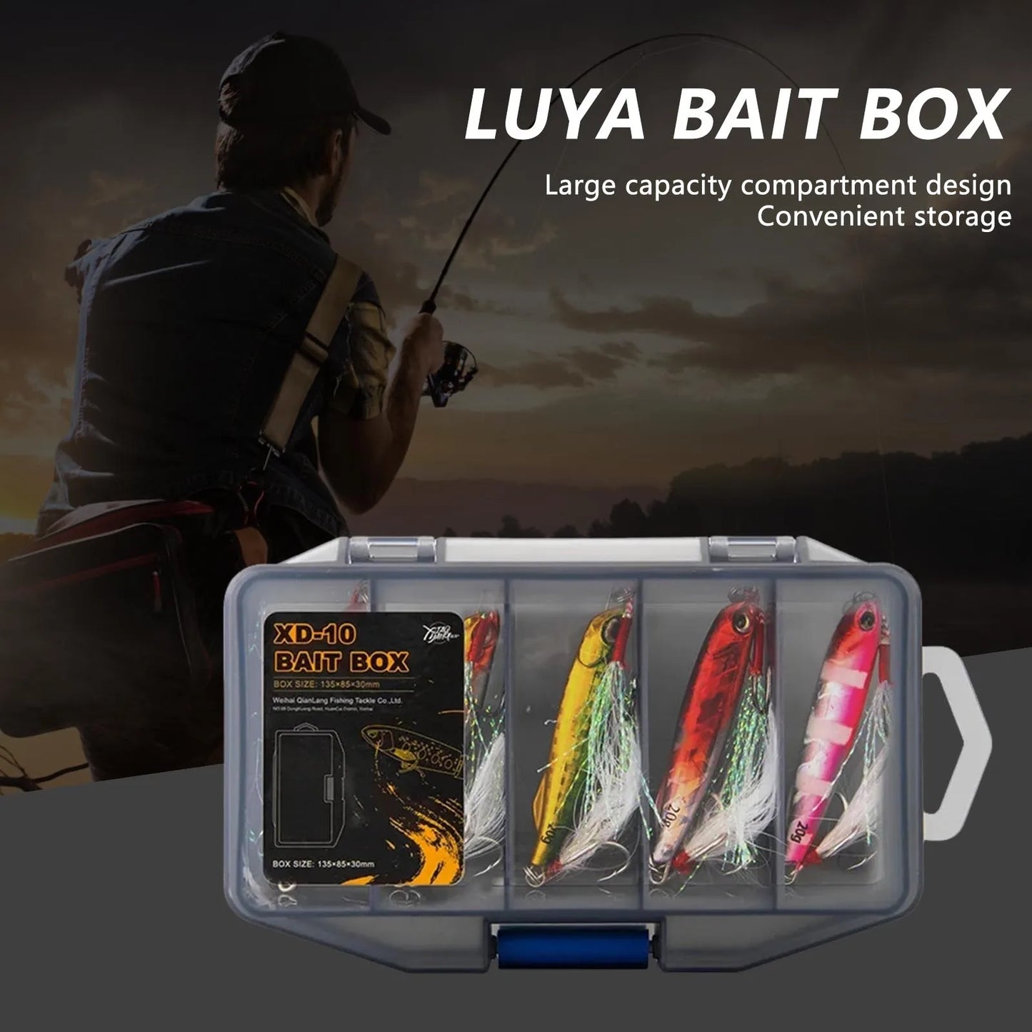 Multifunctional Fishing Tackle Boxes Ergonomic Design Space Saving Bag for Travel Freshwater Fishing Peaceful Pleasures Health and Wellness