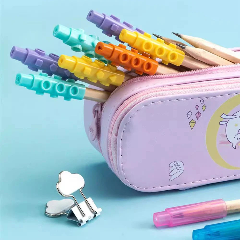 Student Pen Cap Protective Cover Grip Extension Rod Pencil