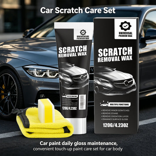 Car Scratch Repair Kit with Sponge & Towel Repair Coating Gloss Enhancement Car Surface Cleaning Repairing Products Peaceful Pleasures Health and Wellness