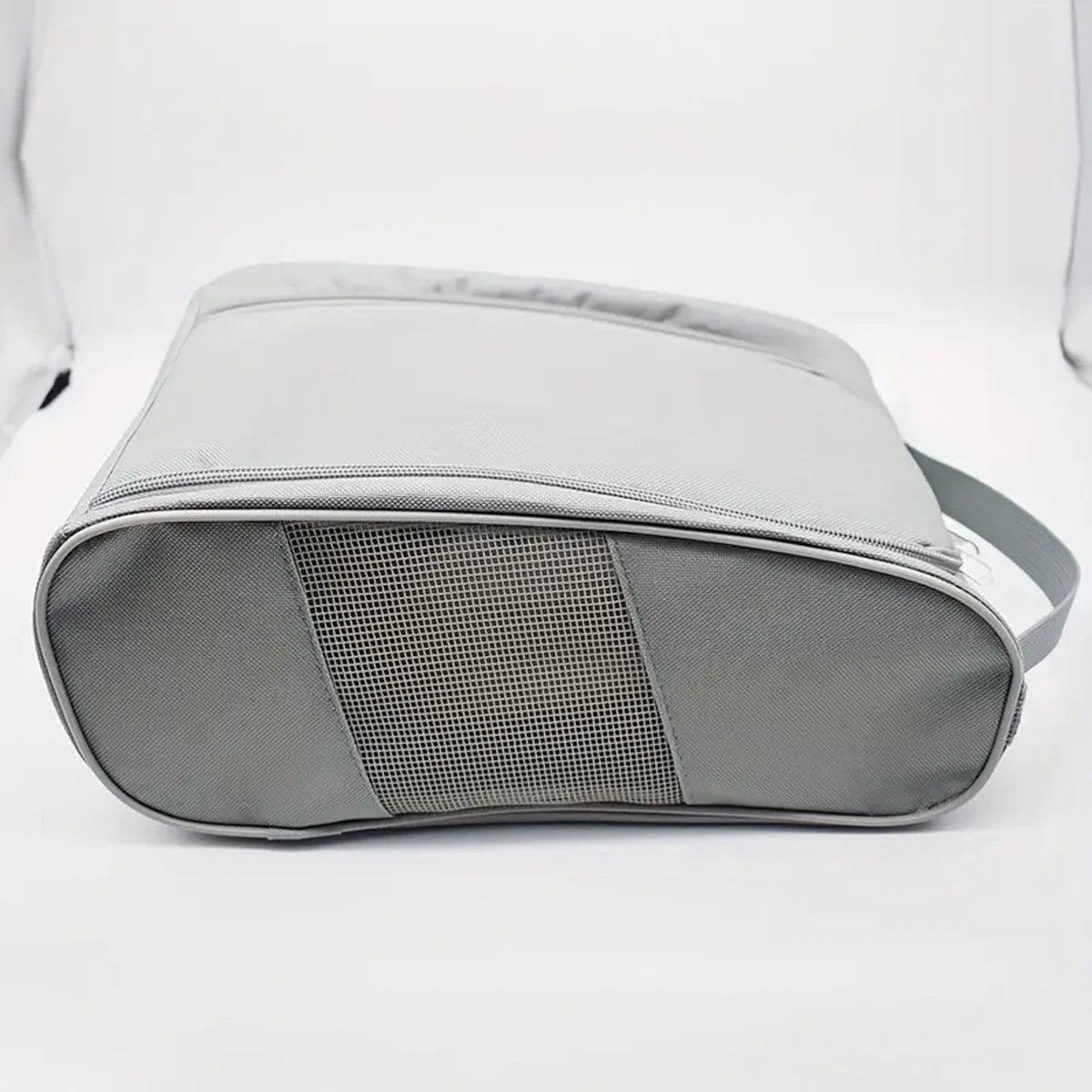 Portable Golf Shoe Bag Oxford Cloth Shoe Carrier Bags Breathable Lightweight Golf Handbag Dustproof Football Tennis Shoe Bag Peaceful Pleasures Health and Wellness Light Grey