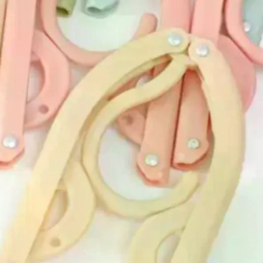 Folding Clothes Hanger with Non-Slip Clips | Space-Saving Folding Clothes Hanger Oasis Select