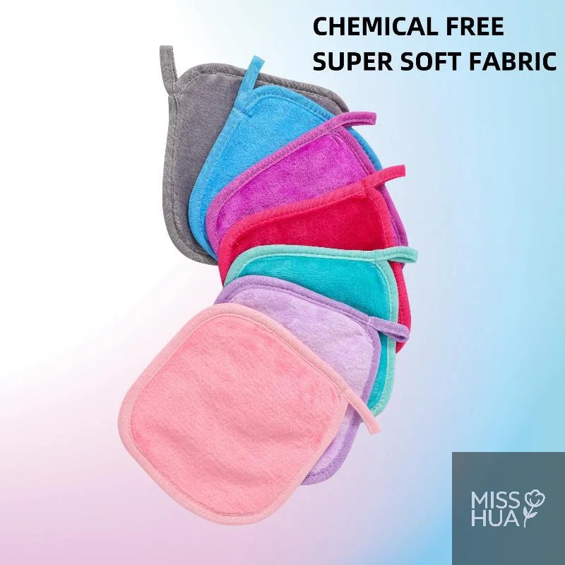Microfiber Makeup Remover Cloths – 5/7 Pcs Reusable Face Pads
