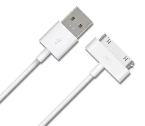 30 Pin Cord Adapter Accessories Nano Touch Charging Data Cable Usb Charger For IPhone 4 4s 3G 3GS IPad 1 2 3 IPod Peaceful Pleasures Health and Wellness White 1m