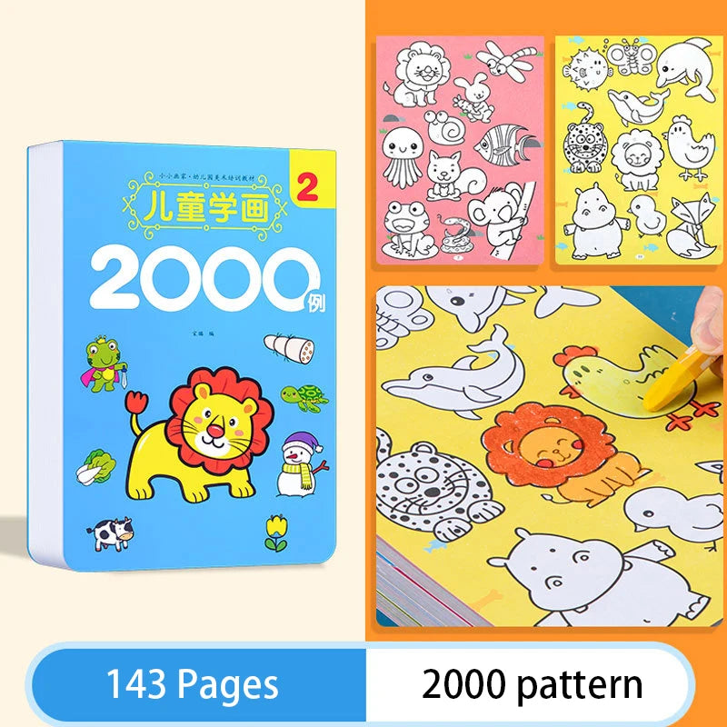 2000 Cases Children Learning Paint Sketching Creative Graffiti